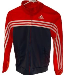 Adidas Multicolor Orange, Blue & White Full Zip Size Youth Medium 10-12